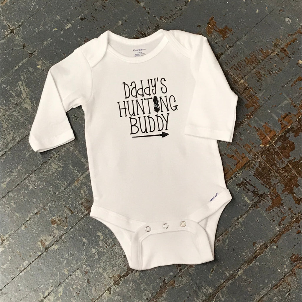 Daddy's Hunting Buddy Personalized Onesie Bodysuit One Piece Newborn Infant Toddler Outfit