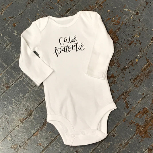 Cutie Patootie Personalized Onesie Bodysuit One Piece Newborn Infant Toddler Outfit