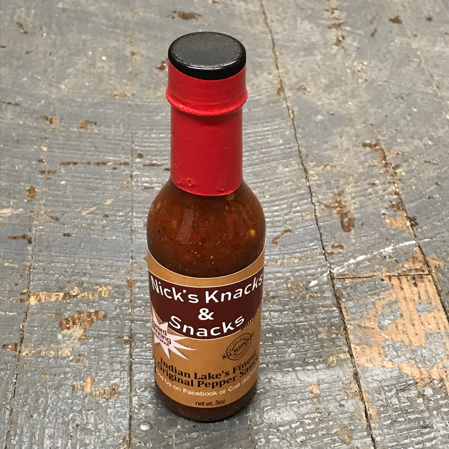 Nicks Snacks All Natural Original Pepper Hot Sauce