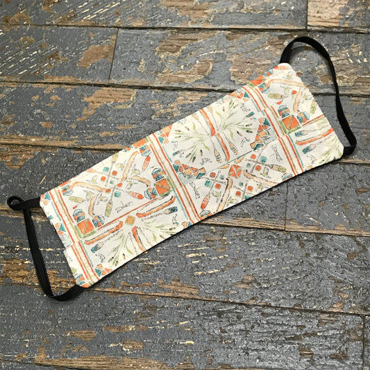 Indian Canoe Kayak Paddle Handmade Cotton Cloth Face Mask Reversible Reusable