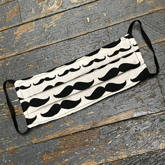 Mustache Handmade Cotton Cloth Face Mask Reversible Reusable