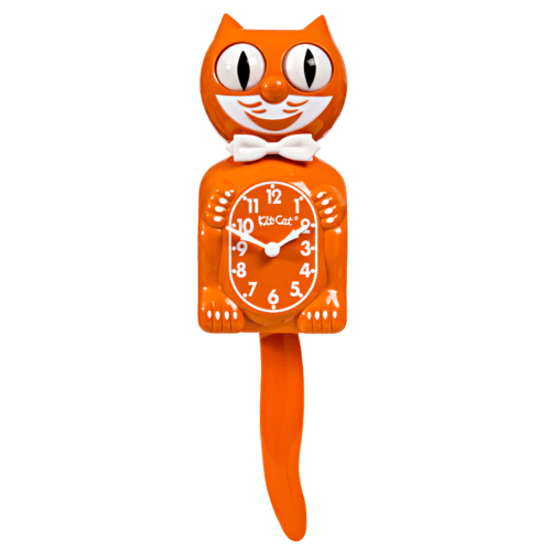 Pumpkin Delight Orange Kit-Cat Klock Cat Clock