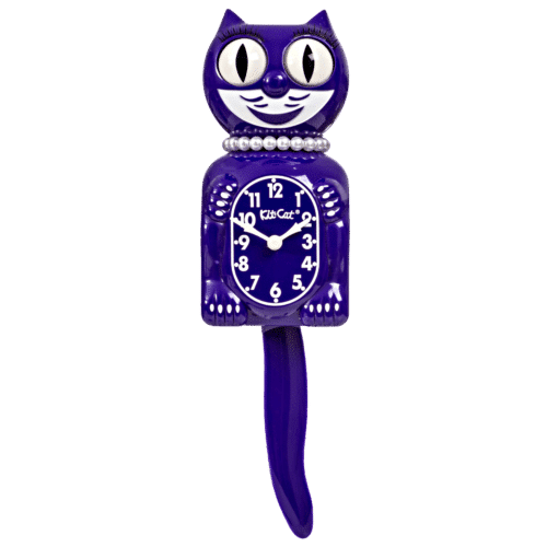 Ultra Violet Purple Lady Kit-Cat Klock Cat Clock