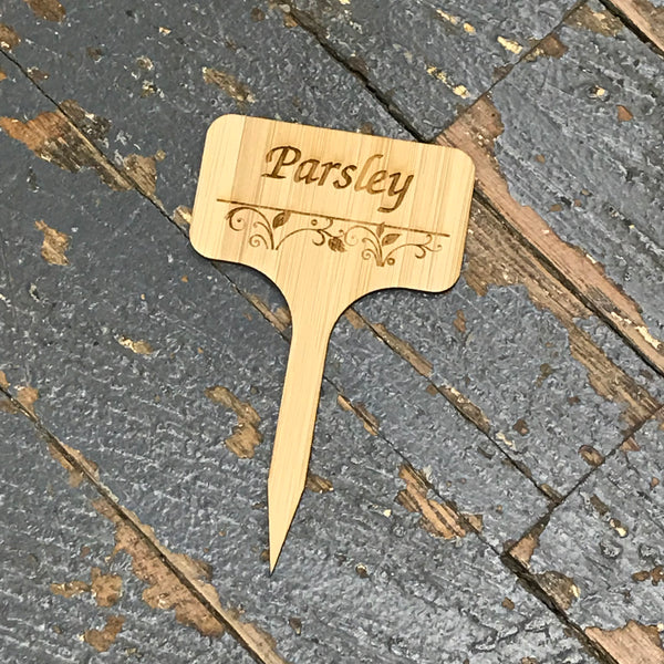 Herb Garden Wood Marker Identification Stick Stake Parsley