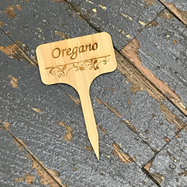 Herb Garden Wood Marker Identification Stick Stake Oregano