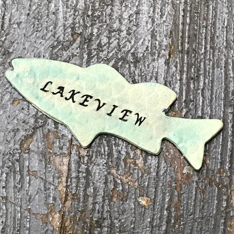 Lakeview Saugeye Fish Magnet