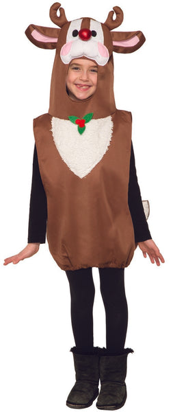 Reindeer Christmas Holiday Child Youth Hooded Tunic Costume