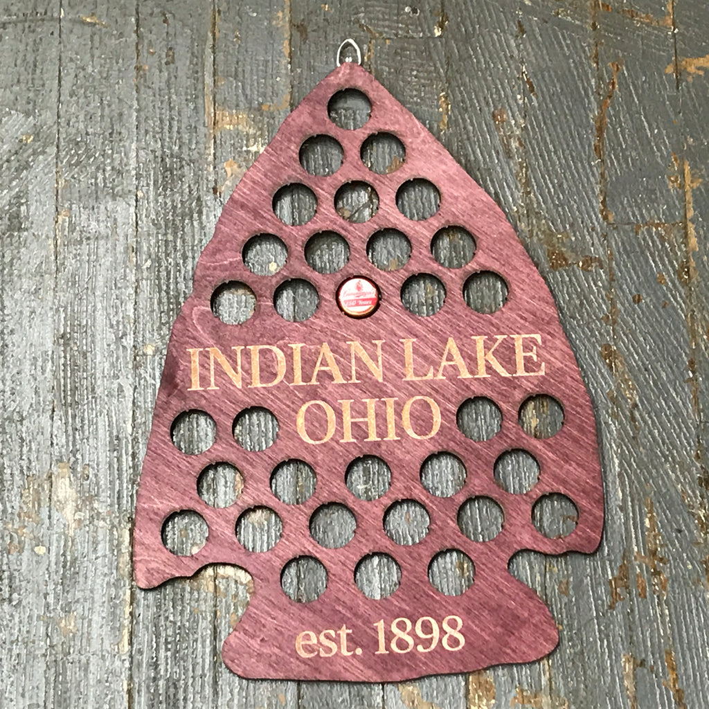 Bottle Cap Holder Arrowhead Indian Lake Ohio