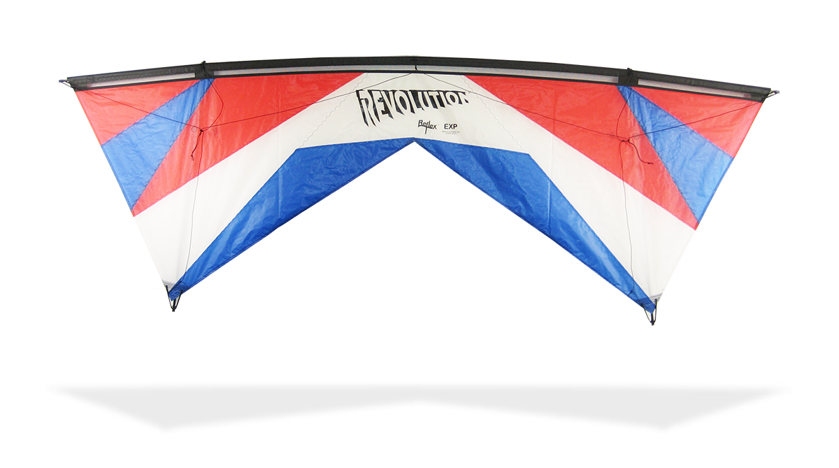 Revolution EXP Kite with Reflex Red White Blue