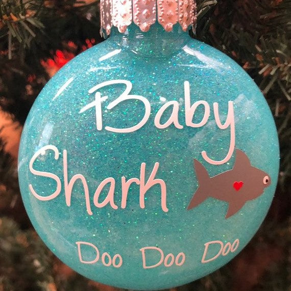 Holiday Christmas Tree Ornament Baby Shark Doo Doo Doo