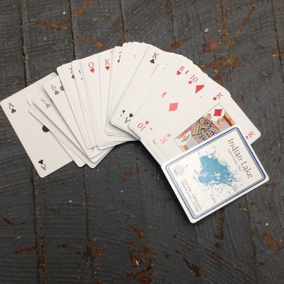 Standard Playing Card Deck Indian Lake Logan County Ohio Nautical Theme Cards