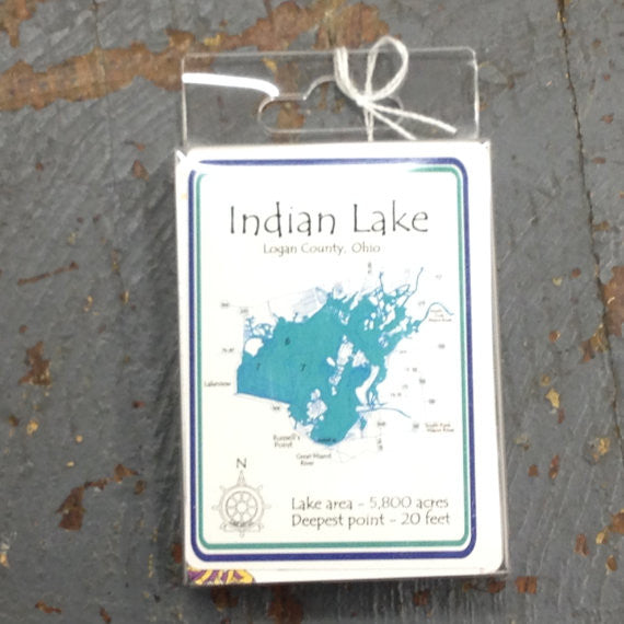 Standard Playing Card Deck Indian Lake Logan County Ohio Nautical Theme Cards