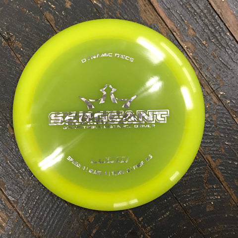 Disc Golf Distance Driver Sergeant Dynamic Disc Lucid Yellow