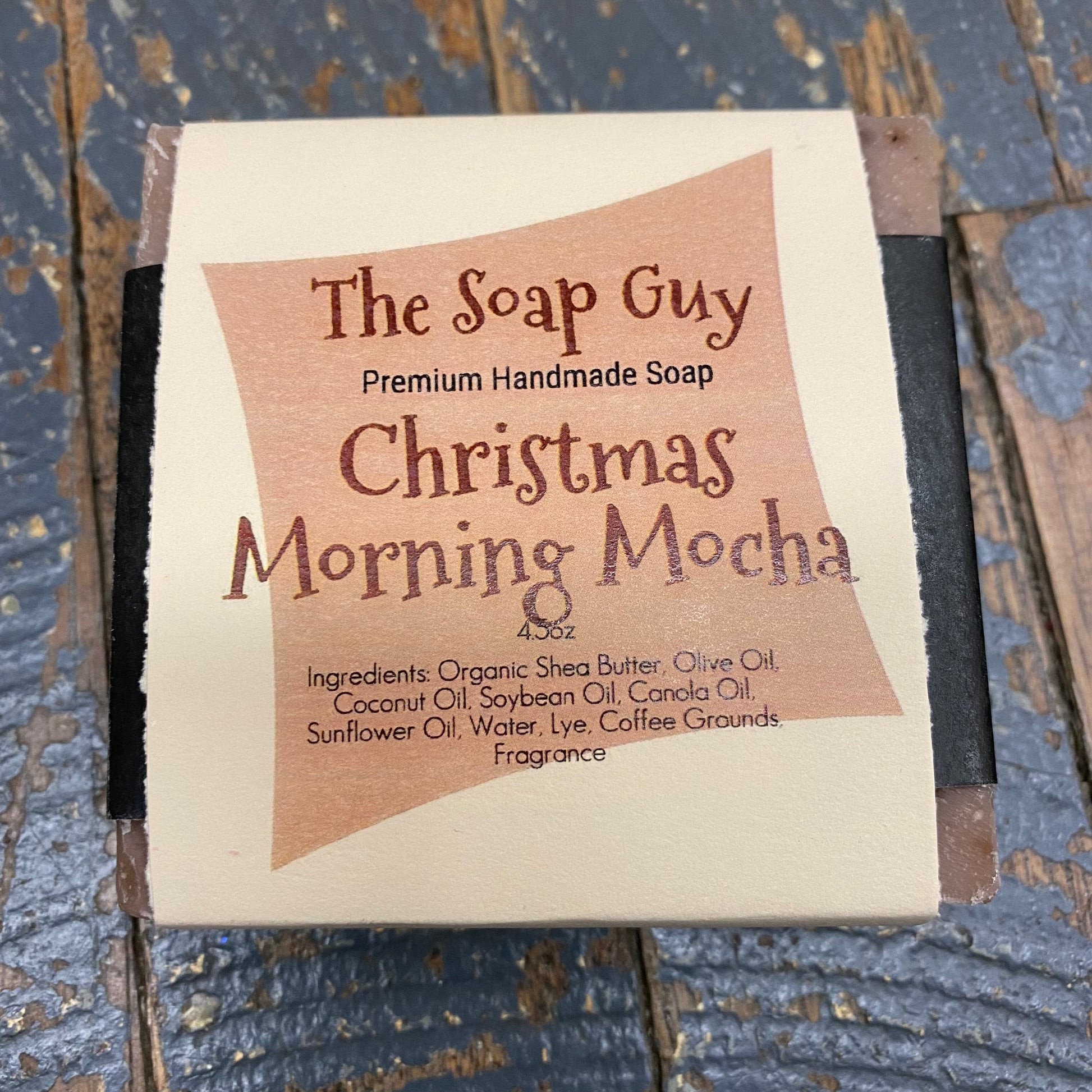 Bar Soap Cleansing Wash Premium Handmade Christmas Morning Mocha