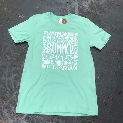Summer Lovin Flip Flop Graphic Designer Short Sleeve T-Shirt