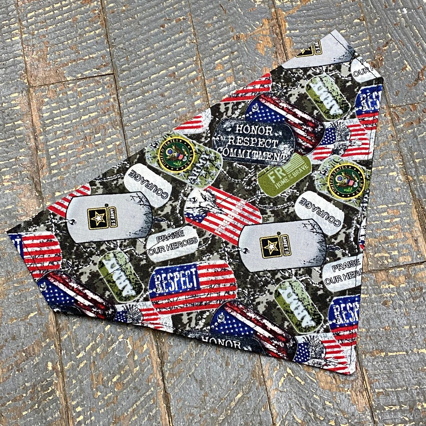 Military Army Dog Collar Pet Bandanna Neck Scarf MD