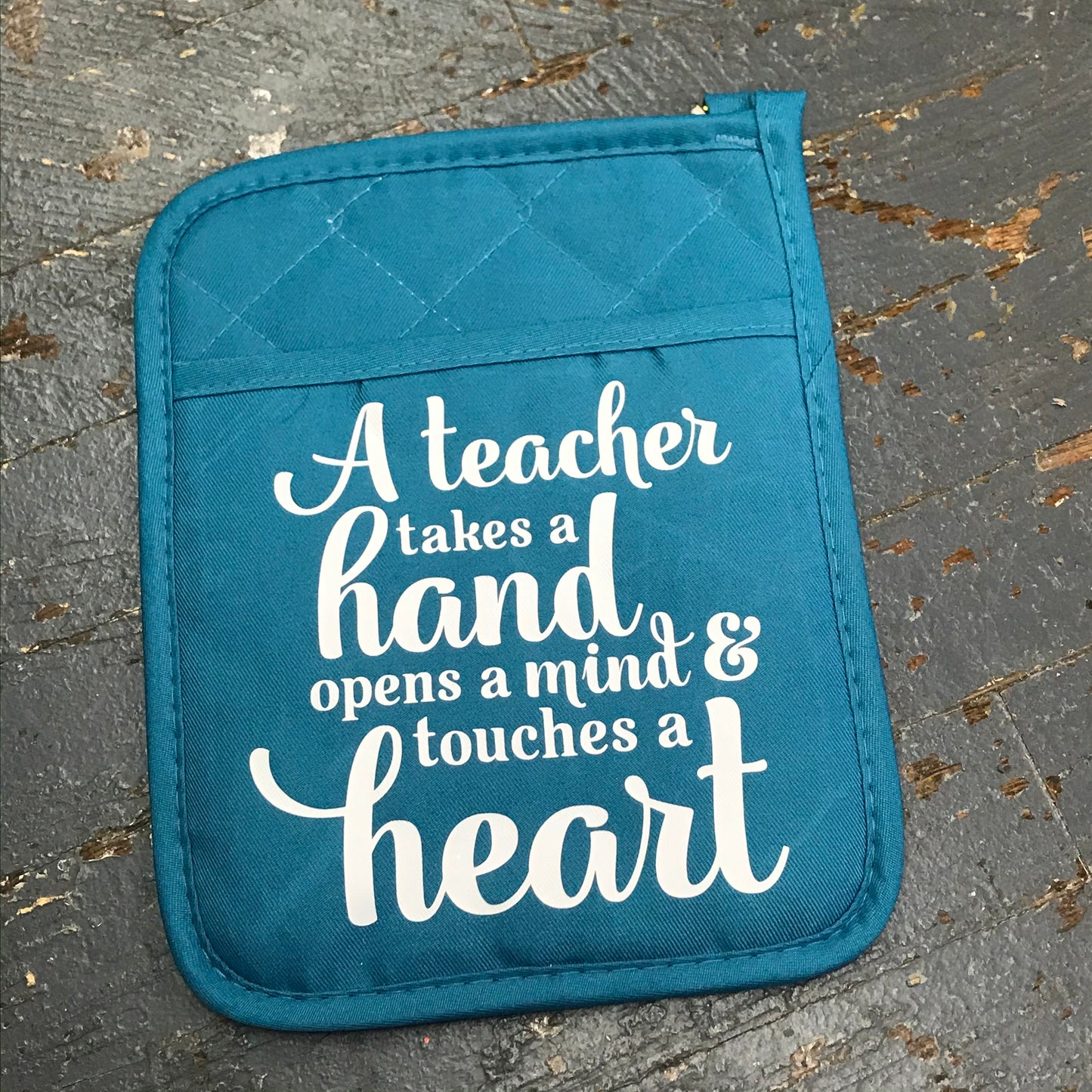 Teacher Hand Mind Heart Oven Mitt Baking Mit