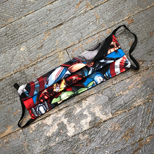 DC Marvel Comic Avenger Super Hero Handmade Cotton Cloth Face Mask Reversible Reusable