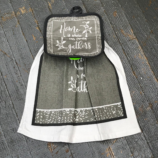 Kitchen Towel Pot Holder Combo Home Family Gathers