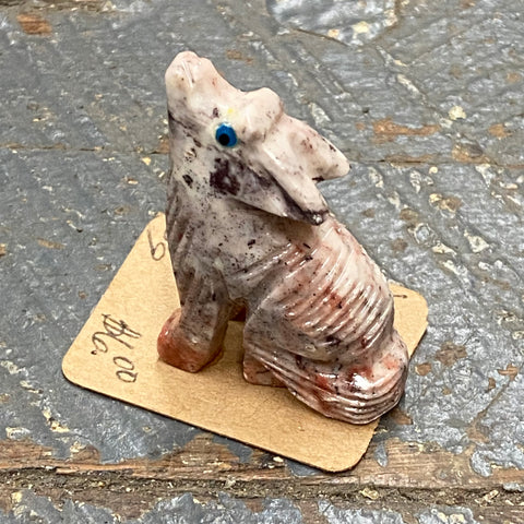 Soapstone Miniature Animal Figurine Coyote