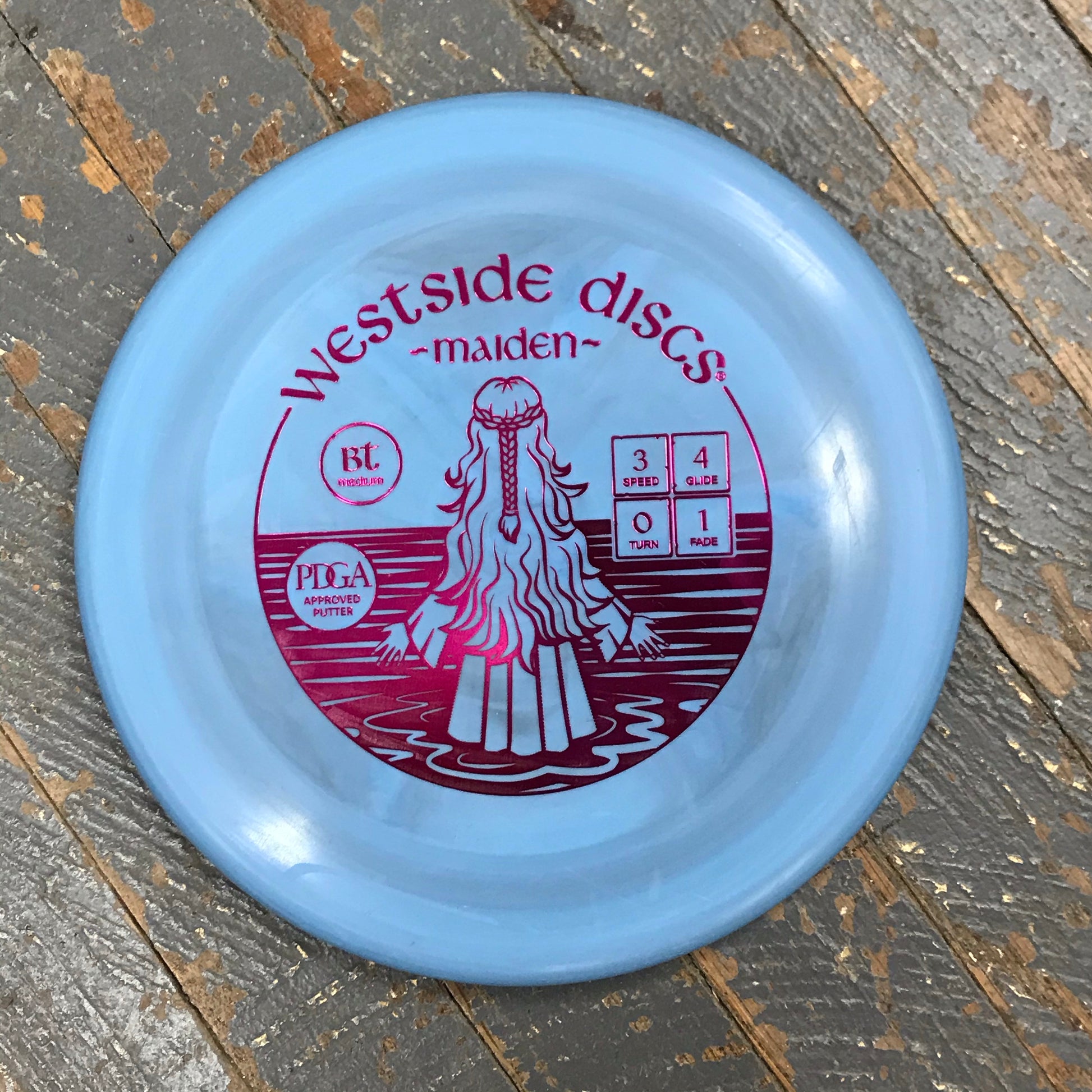 Disc Golf Putter Maiden Westside Disc BT Medium Sky Blue