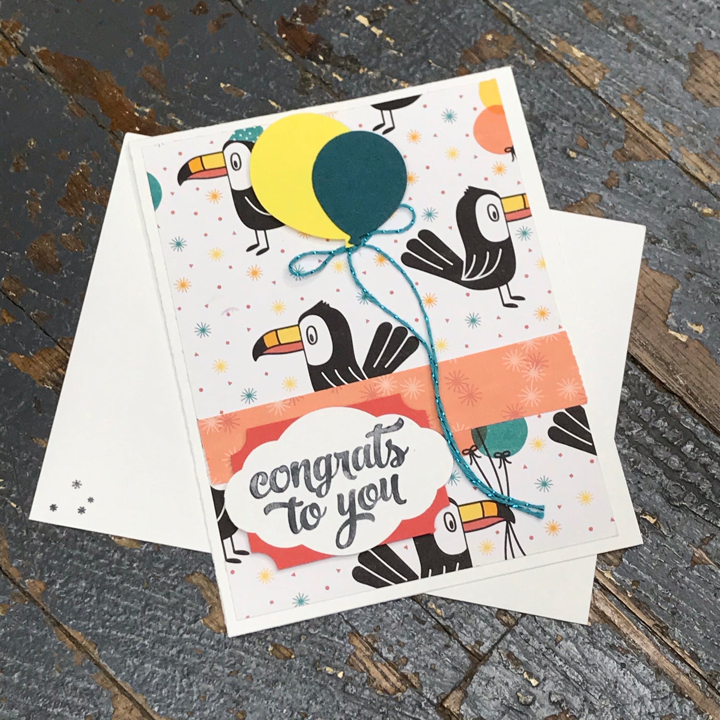 Congrats to You Toucan Handmade Stampin Up Greeting Card with Envelope