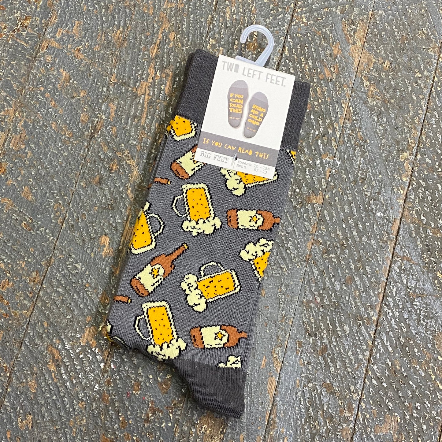 Bring Me a Cold One Two Left Feet Pair Socks