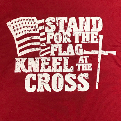 Stand for the Flag Kneel for the Cross Graphic Designer Short Sleeve T-Shirt