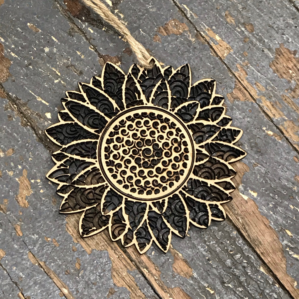 Sunflower Laser Cut Wood Ornament