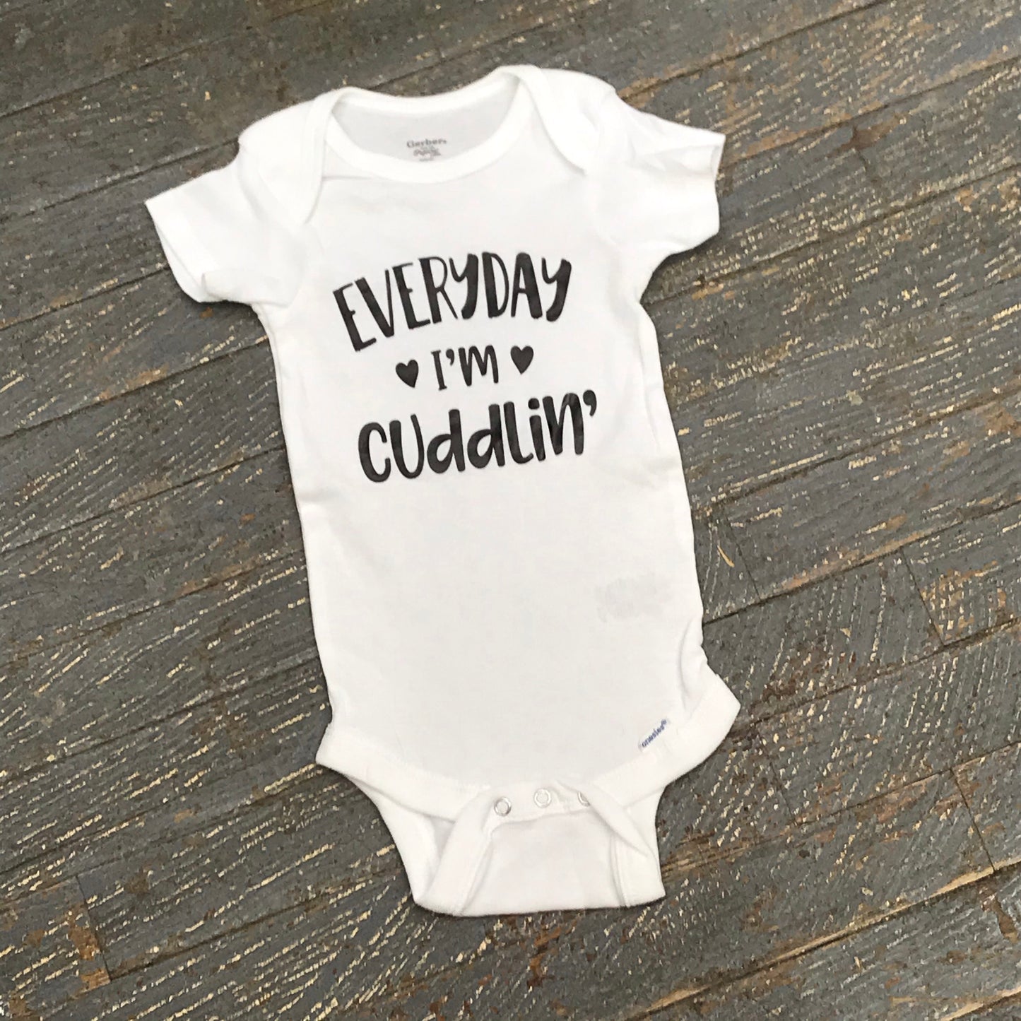 Everyday I'm Cuddlin' Onesie Bodysuit One Piece Newborn Infant Toddler Outfit