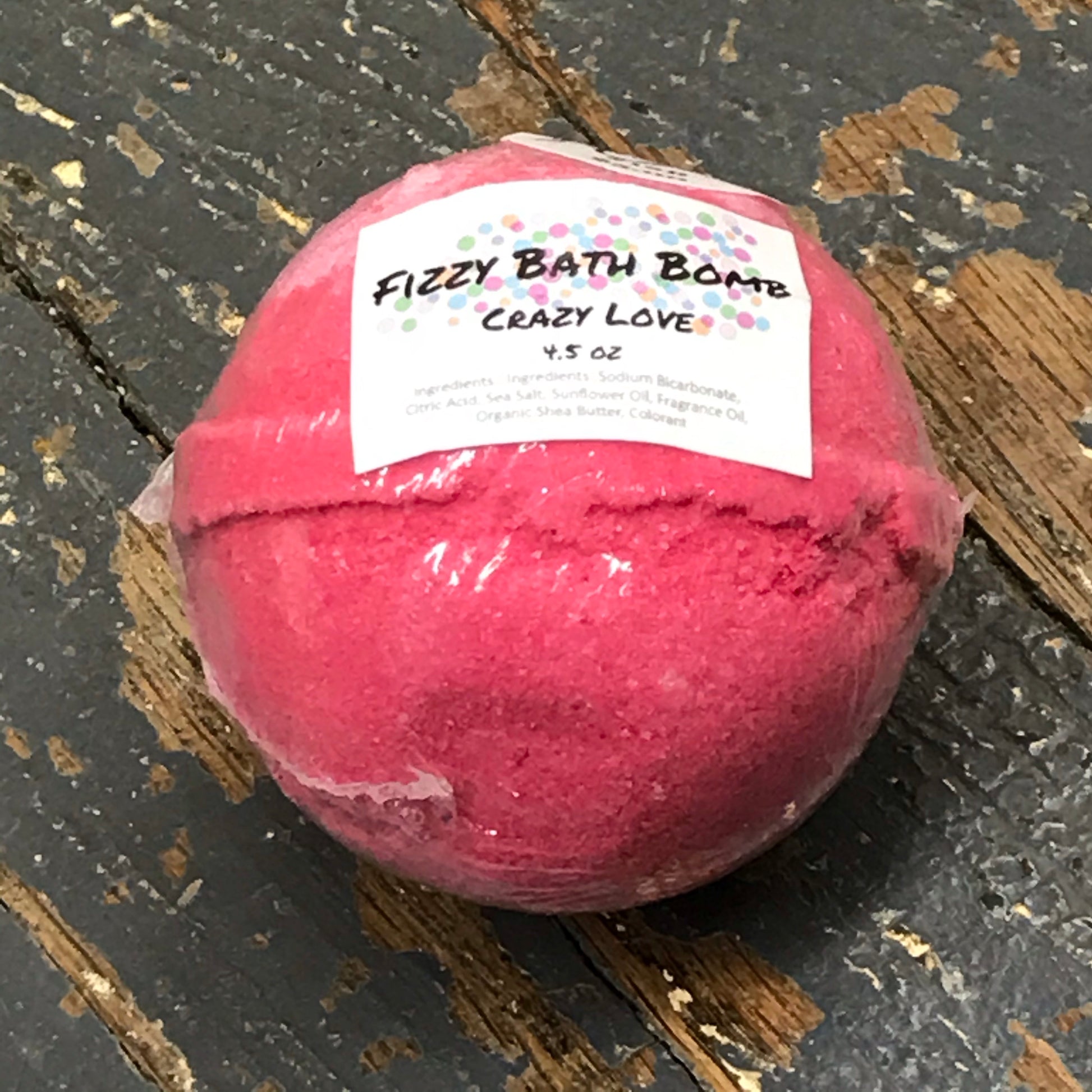 Crazy Love Fizzy 4.5oz Bath Bomb