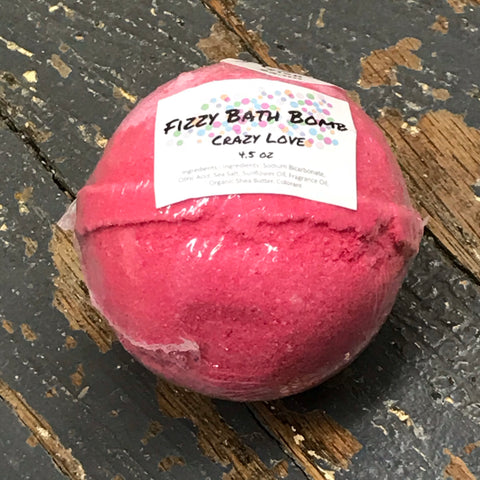 Crazy Love Fizzy 4.5oz Bath Bomb