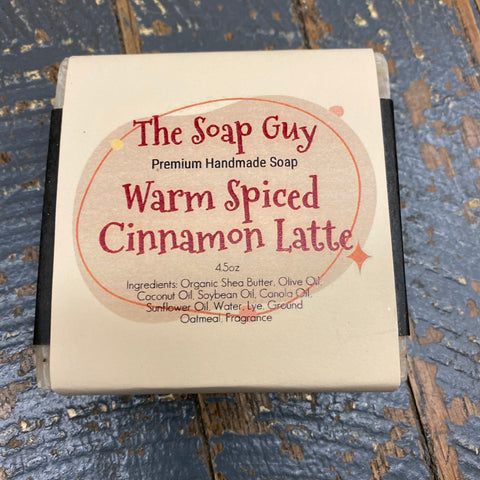 Bar Soap Cleansing Wash Premium Handmade Warm Spiced Cinnamon Latte