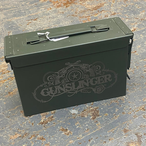 Laser Engraved Metal Military Ammo Can Small 2nd Amendment
