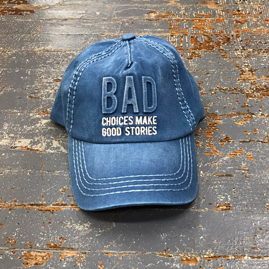 ke Good Stories Hat Denim Embroidered Ball Cap
