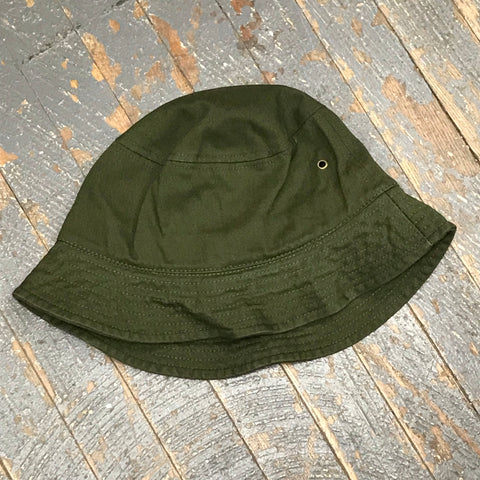 Adult Teen Sun Hat Bucket Hat Ball Cap Olive Green