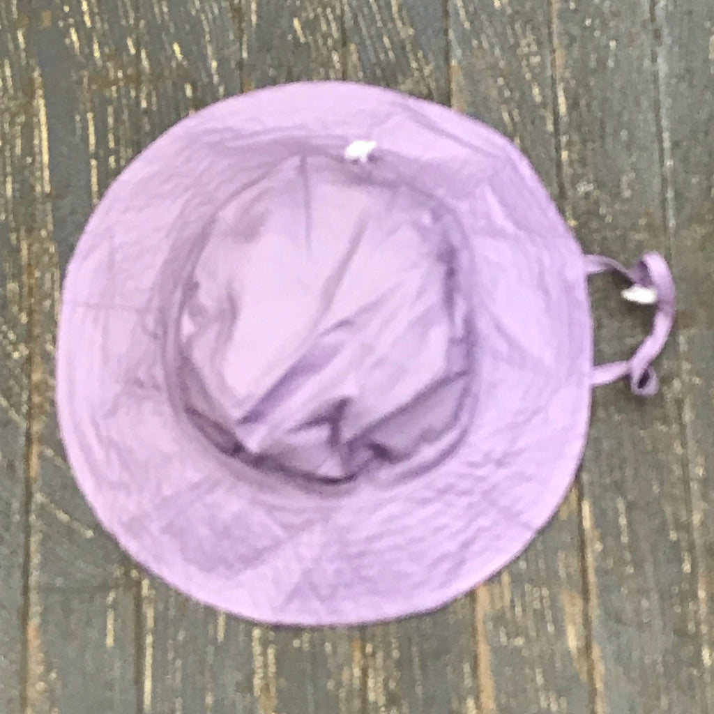 Infant Toddler Sun Hat Bucket Hat Drawstring Ball Cap Purple Lavender Lilac