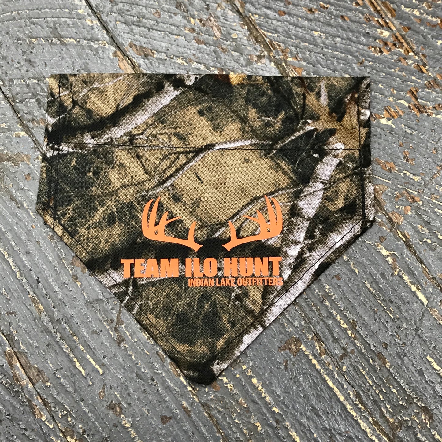 Camo #TeamILO Hunt Deer Dog Collar Pet Bandanna Neck Scarf