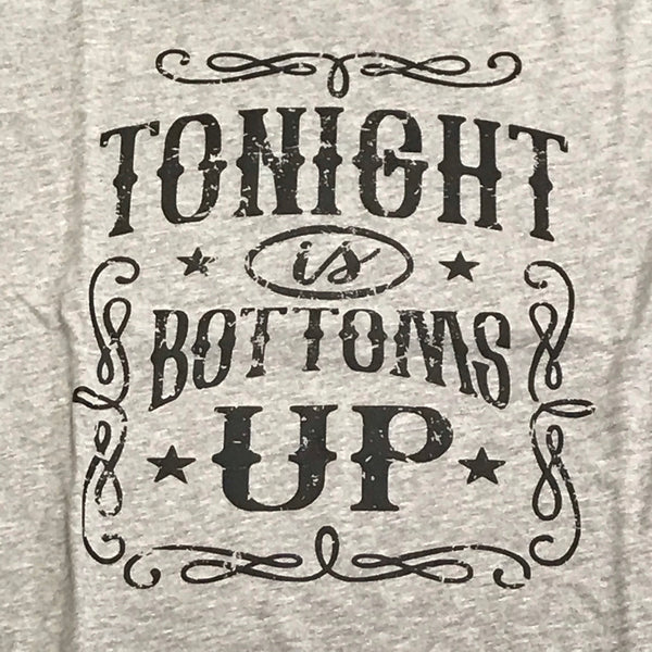 Tonight Is Bottoms Up Graphic Designer Short Sleeve T-Shirt