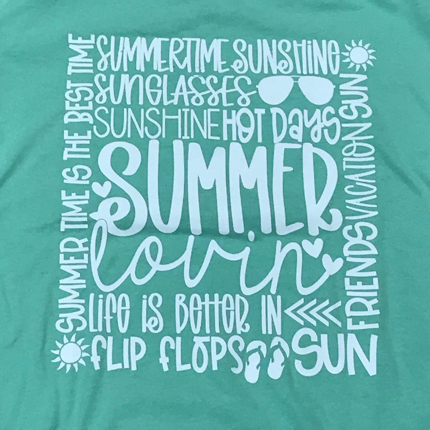 Summer Lovin Flip Flop Graphic Designer Short Sleeve T-Shirt