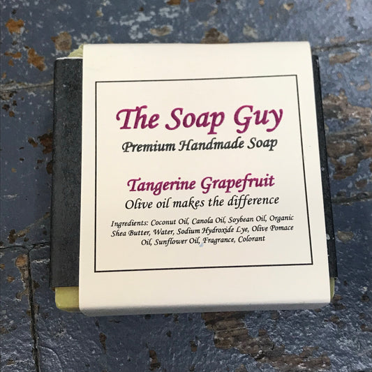 Bar Soap Cleansing Wash Premium Handmade Tangerine Grapefruit