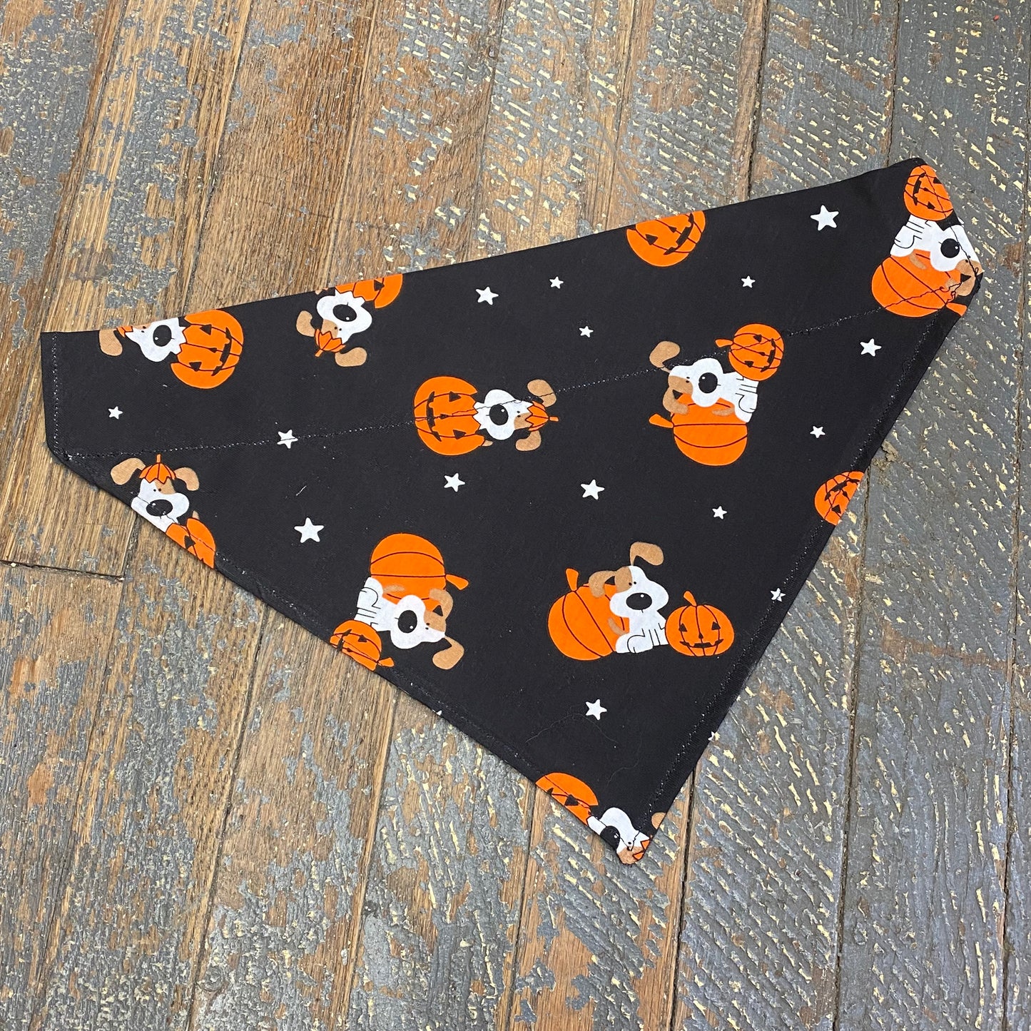  Dog Jack-O-Lantern Pumpkin Dog Collar Pet Bandanna Neck Scarf Large