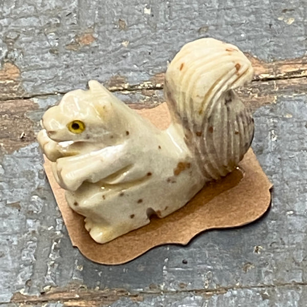 Soapstone Miniature Animal Figurine Squirrel