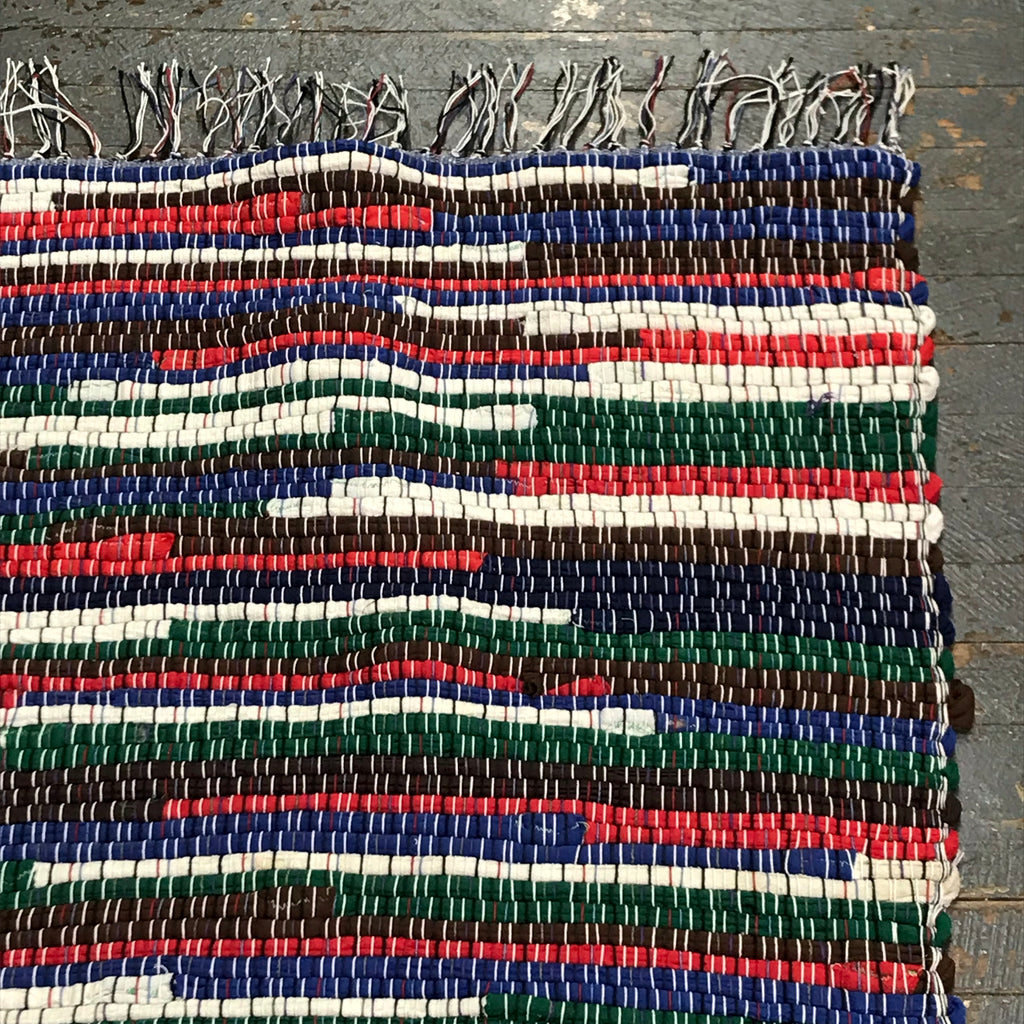 #240 Patriot Field Rag Weaved Table Runner Rug by Morgan