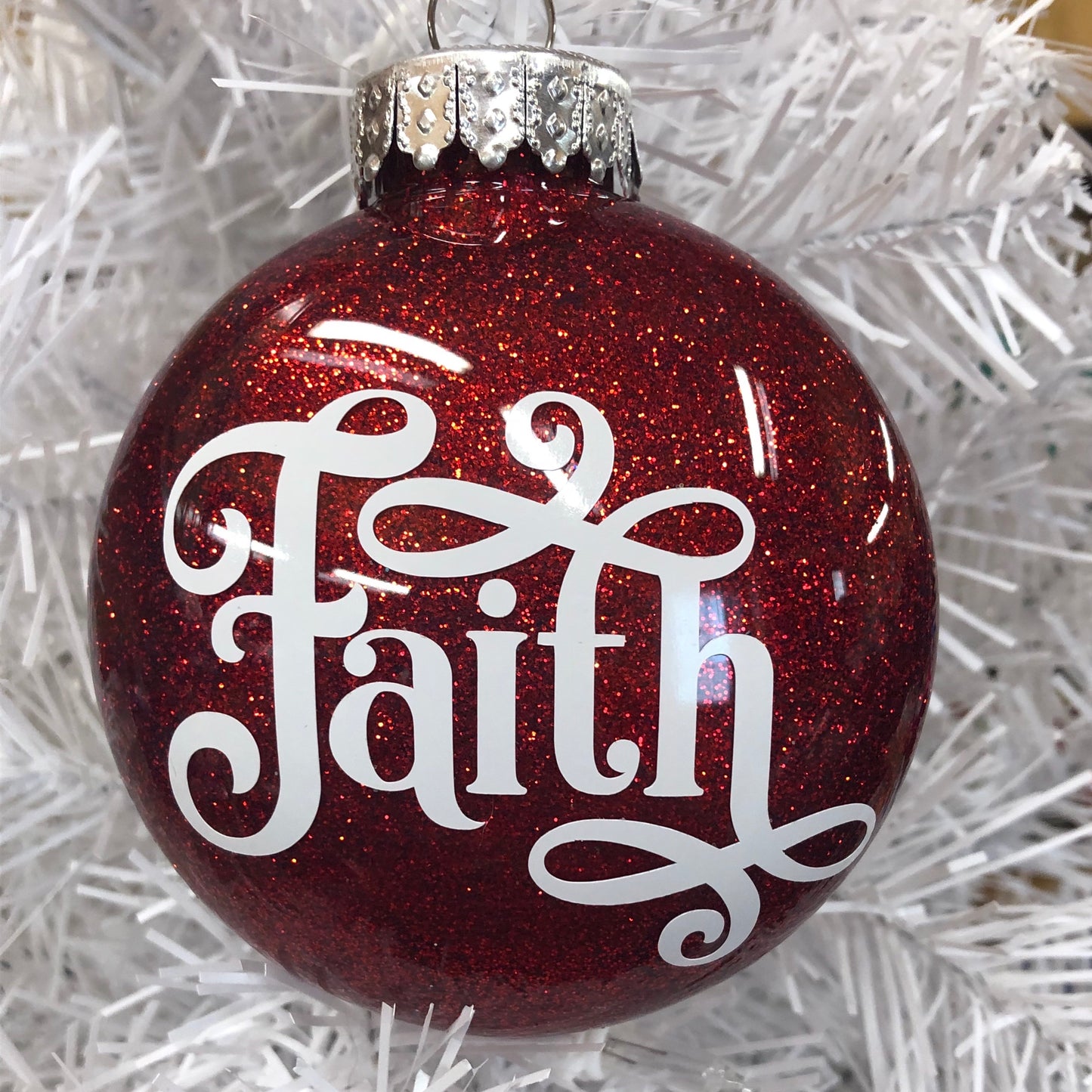 Holiday Christmas Tree Ornament Faith