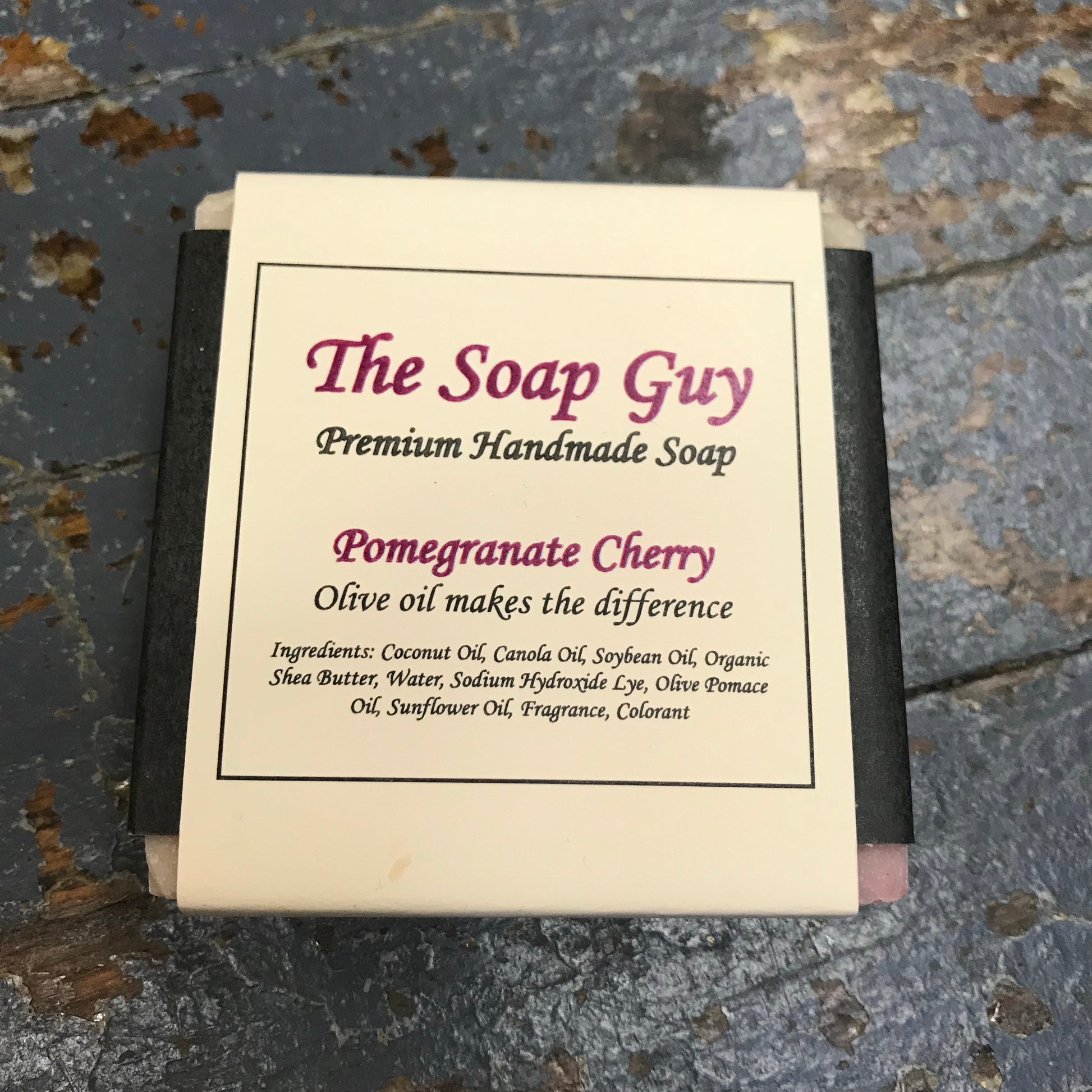 Bar Soap Cleansing Wash Premium Handmade Pomegranate Cherry