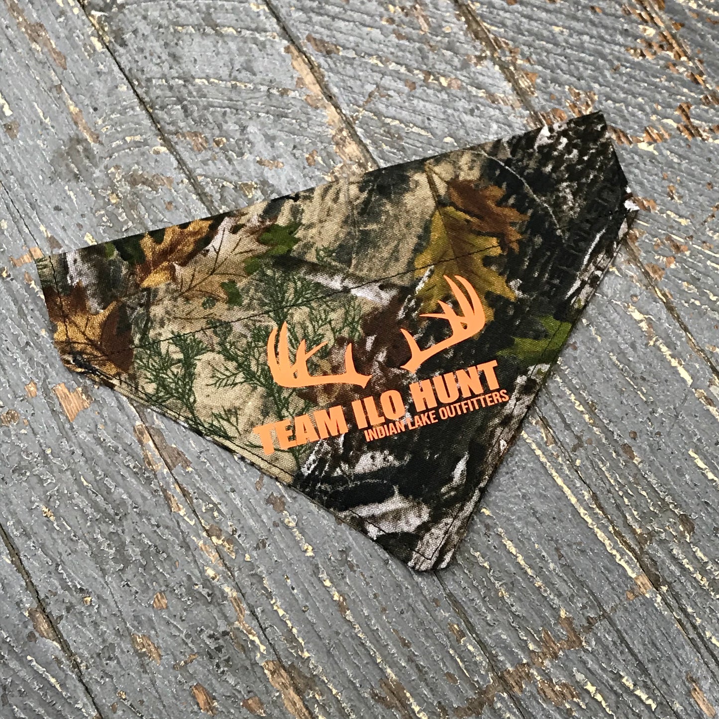 Camo #TeamILO Hunt Deer Dog Collar Pet Bandanna Neck Scarf