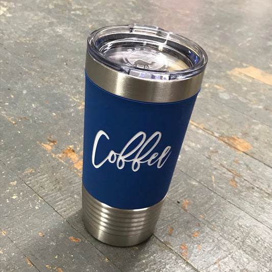 Coffee Stainless Steel 20oz Wine Beverage Drink Travel Tumbler Royal Blue