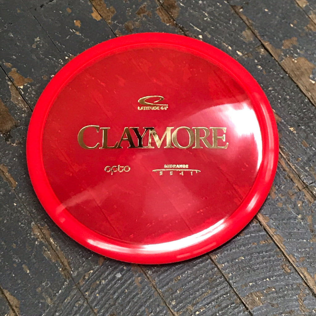 Disc Golf Mid Range Claymore Latitude 64 Disc Opto Red