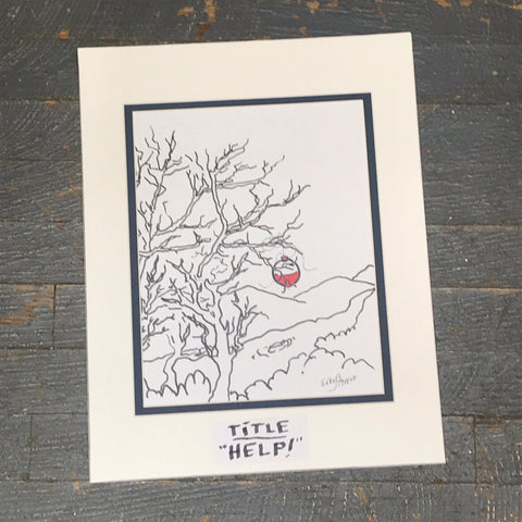 Matte Print of Even Stevens Bobber Series "Help"
